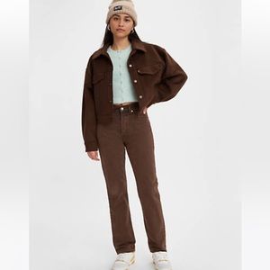 Levis 501 original fit women’s brown jeans sz 26 / 30